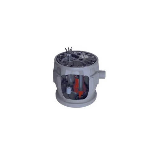 Main product image of 1/2 HP Sewage Pump System - 115v - 2" Discharge - 24" x 24" Basin w/ ALM-2-EYE