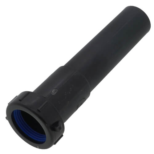 1-1/4" x 6" Black Plastic Slip Joint Extension Tube