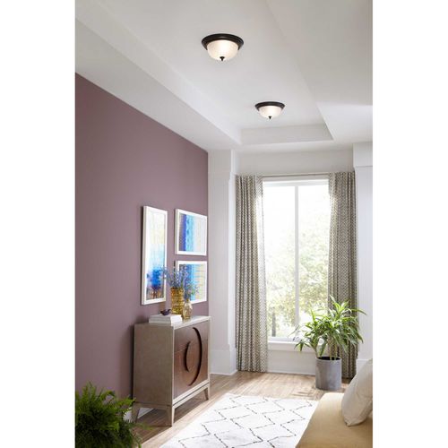 Main product image of 2 Light Dome Glass 13-1/4" Close-to-Ceiling