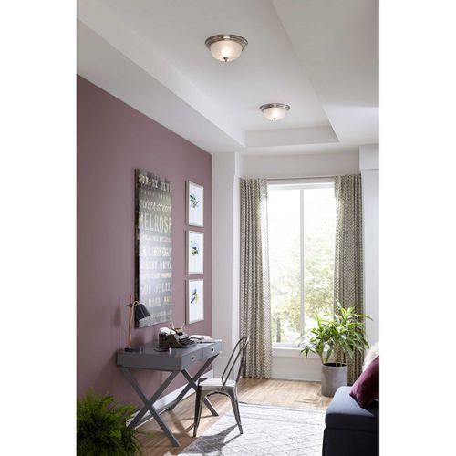 Main product image of 2 Light Dome Glass 13-1/4" Close-to-Ceiling