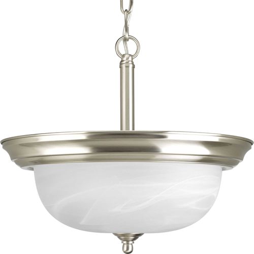 Main product image of 2 Light Dome Glass 13-1/4" Semi Flush Convertible