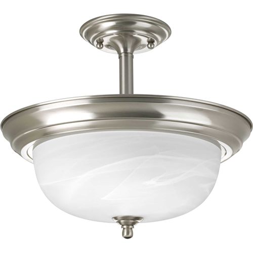 Main product image of 2 Light Dome Glass 13-1/4" Semi Flush Convertible