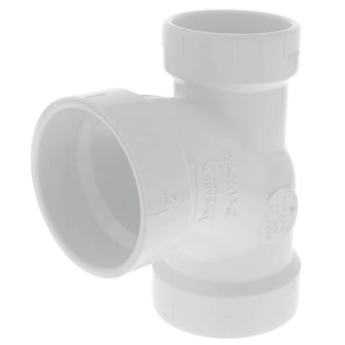 2" x 1-1/2" x 2" PVC DWV Sanitary Tee