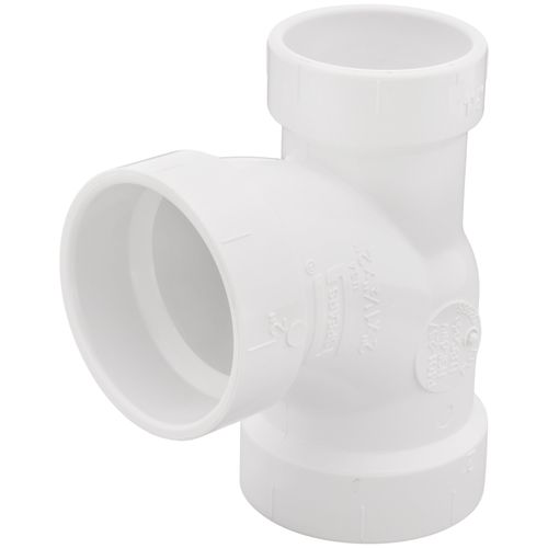 2" x 1-1/2" x 2" PVC DWV Sanitary Tee