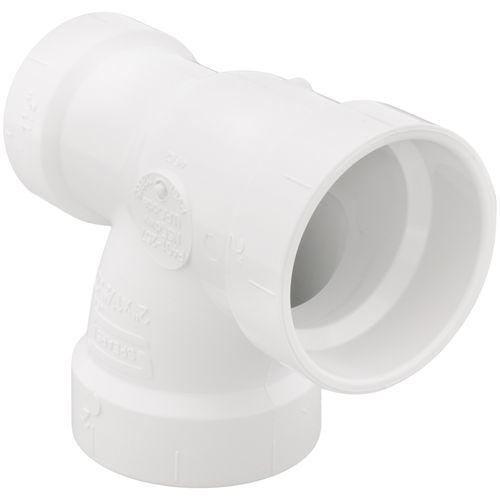 2" x 1-1/2" x 2" PVC DWV Sanitary Tee