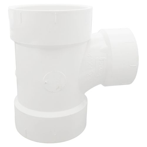 Main product image of 4" x 4" x 3" PVC DWV Sanitary Tee