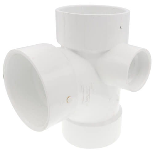 Main product image of 3" PVC DWV Sanitary Tee w/ 1-1/2" Right Side Inlet