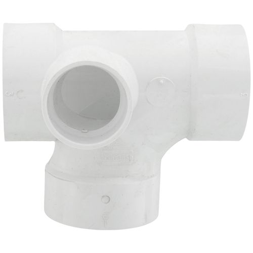 Main product image of 3" PVC DWV Sanitary Tee w/ 2"Right Side Inlet