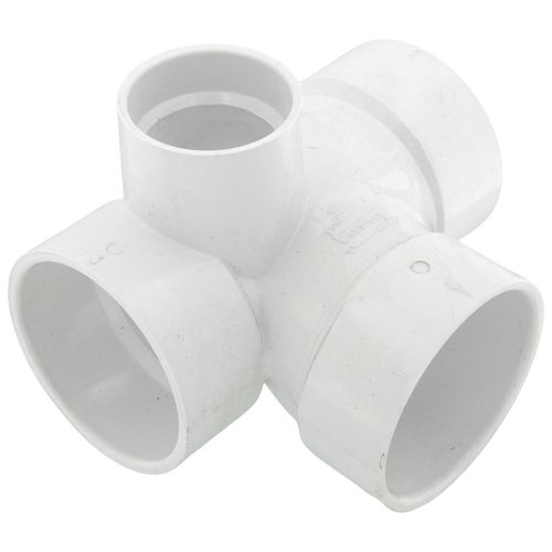 Main product image of 3" PVC DWV Sanitary Tee w/ 2"Right Side Inlet