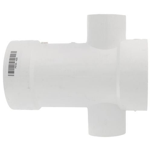Main product image of 4" PVC DWV Sanitary Tee w/ 2" R and L Side Inlets