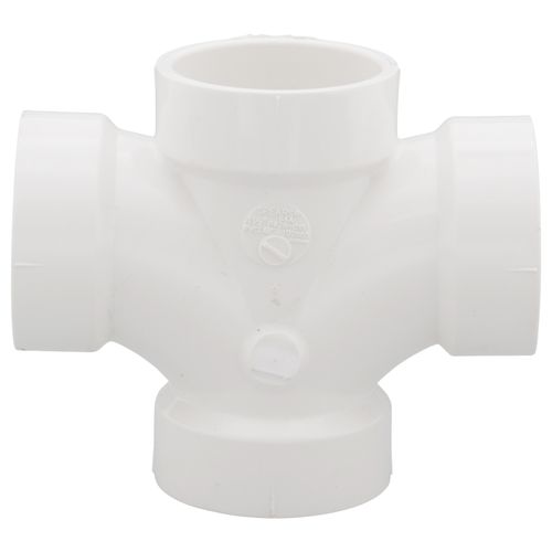 Main product image of 1-1/2" PVC DWV Double Sanitary Tee