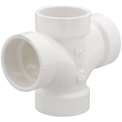 Main product image of 1-1/2" PVC DWV Double Sanitary Tee
