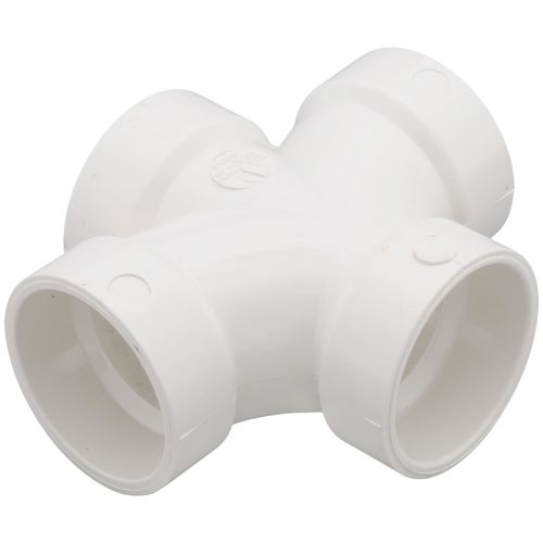 Main product image of 1-1/2" PVC DWV Double Sanitary Tee