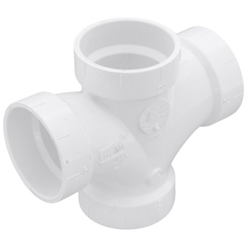 Main product image of 2" PVC DWV Double Sanitary Tee