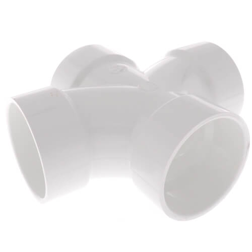 Main product image of 3" PVC DWV Double Sanitary Tee