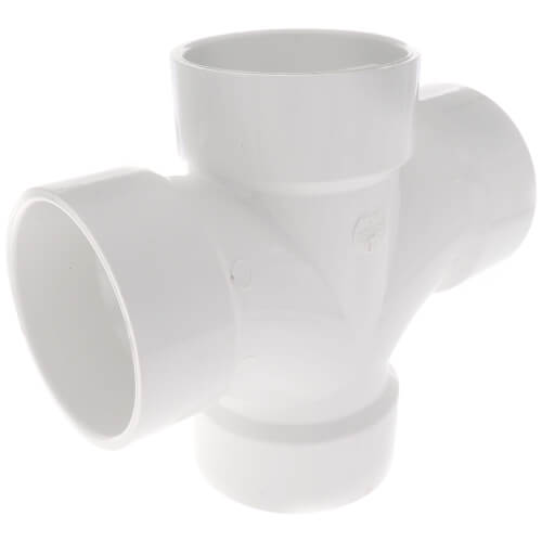Main product image of 3" PVC DWV Double Sanitary Tee