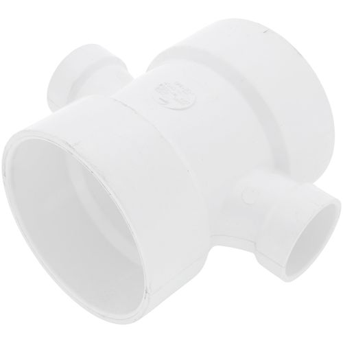 Main product image of 4" x 1-1/2" PVC DWV Double Sanitary Tee
