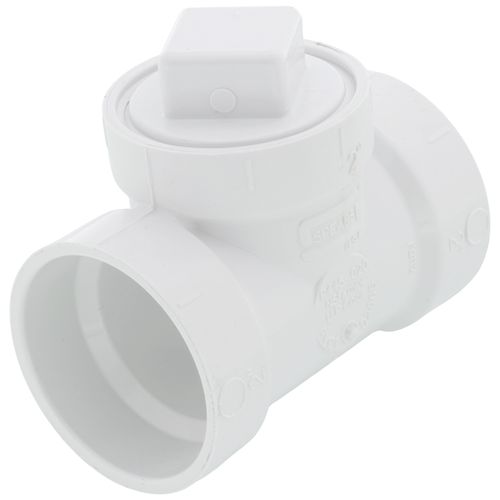 Main product image of 2" PVC DWV Cleanout Tee w/ Standard Plug