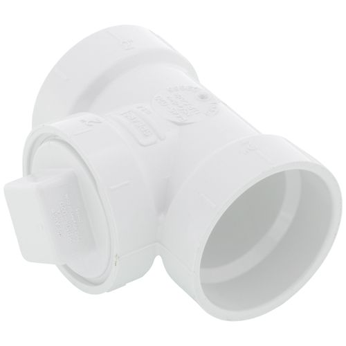 Main product image of 2" PVC DWV Cleanout Tee w/ Standard Plug