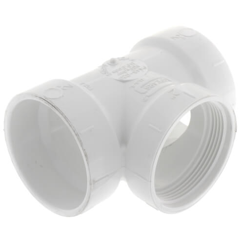 2" PVC DWV Flush Cleanout Tee