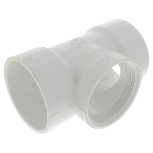 3" PVC DWV Flush Cleanout Tee