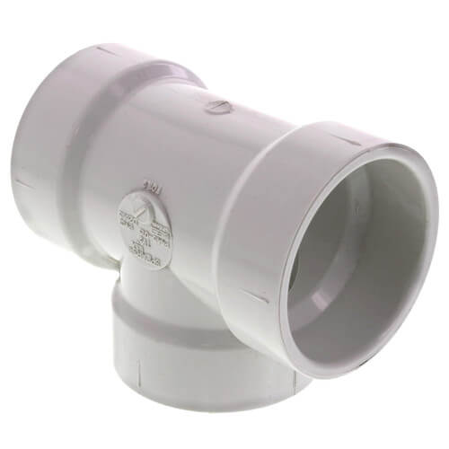 1-1/2" PVC DWV Flush Cleanout Tee w/ Cleanout Plug