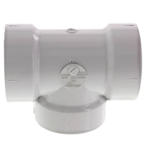 1-1/2" PVC DWV Flush Cleanout Tee w/ Cleanout Plug