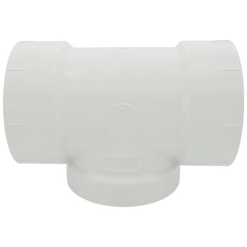 Main product image of 4" PVC DWV Flush Cleanout Tee w/ Cleanout Plug