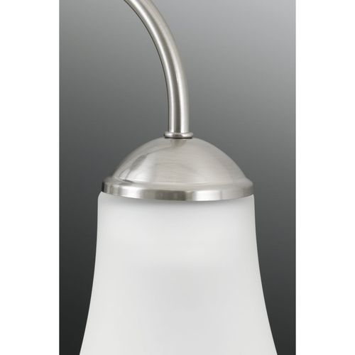 Main product image of Classic 5 Light Brushed Nickel Etched Glass Traditional Chandelier Light