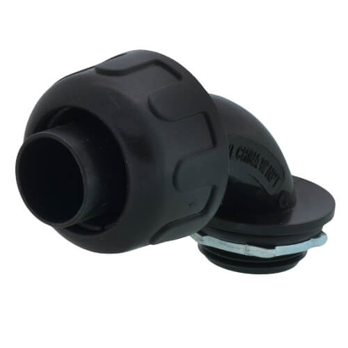 Main product image of 3/4" Nylon Liquid Tight 90-Degree Connector (Black)