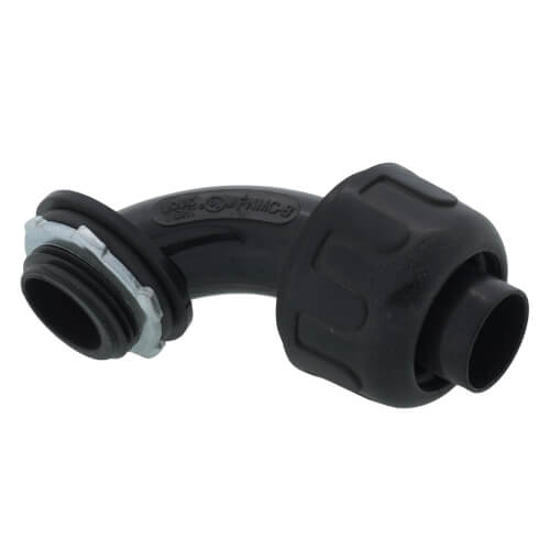 Main product image of 3/4" Nylon Liquid Tight 90-Degree Connector (Black)