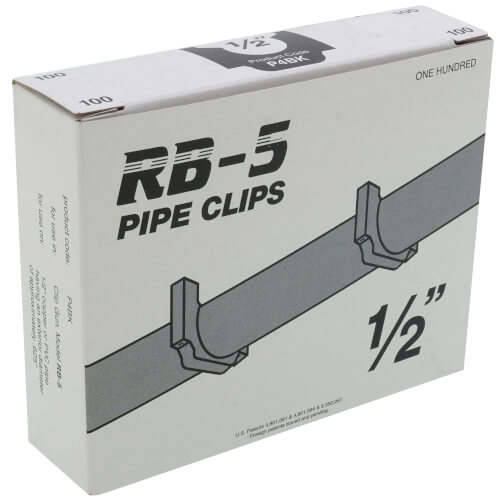 Box of 100 Stand-off Clips for 1/2" PEX