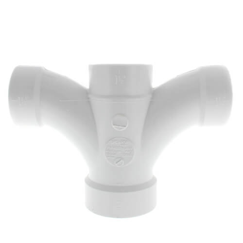 P500241 P500241 2" x 11/2" x 11/2" x 11/2" PVC DWV Double