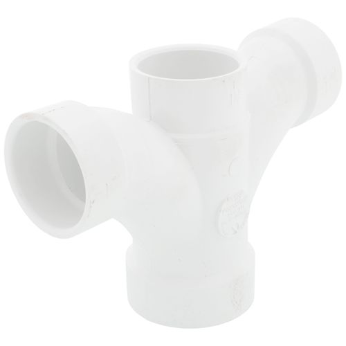 Main product image of 2" x 1-1/2" x 1-1/2" x 1-1/2" PVC DWV Double Fixture Fitting