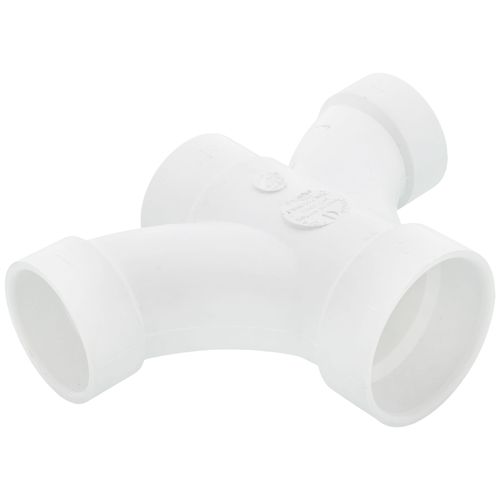 Main product image of 2" x 1-1/2" x 1-1/2" x 1-1/2" PVC DWV Double Fixture Fitting
