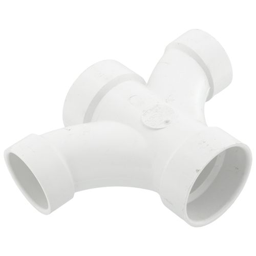 Main product image of 2" x 2" x 1-1/2" x 1-1/2" PVC DWV Double Fixture Fitting