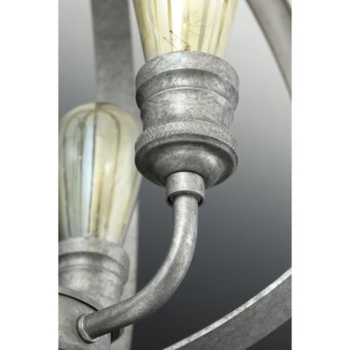 Main product image of Conestee 6 Light Graphite Farmhouse Pendant Light