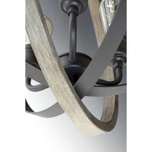 Main product image of Conestee 6 Light Graphite Farmhouse Pendant Light