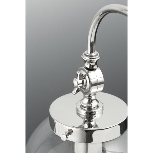 Main product image of Penn 1 Light Polished Nickel Clear Glass Farmhouse Mini-Pendant Light
