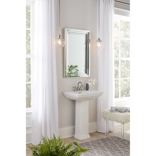 Main product image of Penn 1 Light Polished Nickel Clear Glass Farmhouse Mini-Pendant Light
