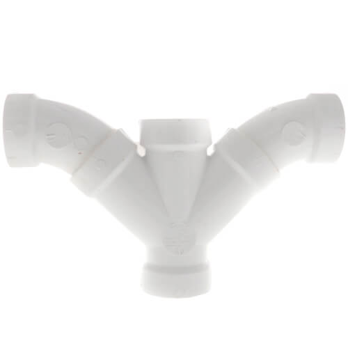 Main product image of 1-1/2" PVC DWV Double Wye and 45° Elbow Combo