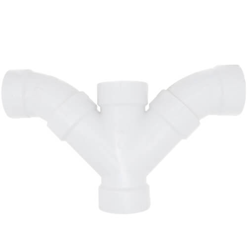 Main product image of 3" PVC DWV Double Wye and 45° Elbow Combo