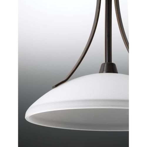 Main product image of Wisten 1 Light Brushed Nickel Etched Glass Modern Mini-Pendant Light