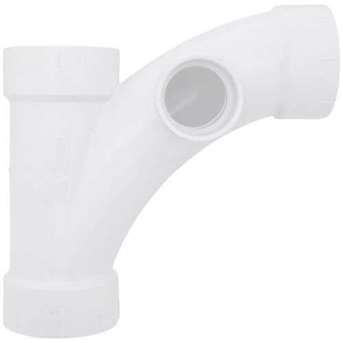 Main product image of 3" PVC DWV Wye and 45° Elbow Combo w/ 2" L Side Inlet