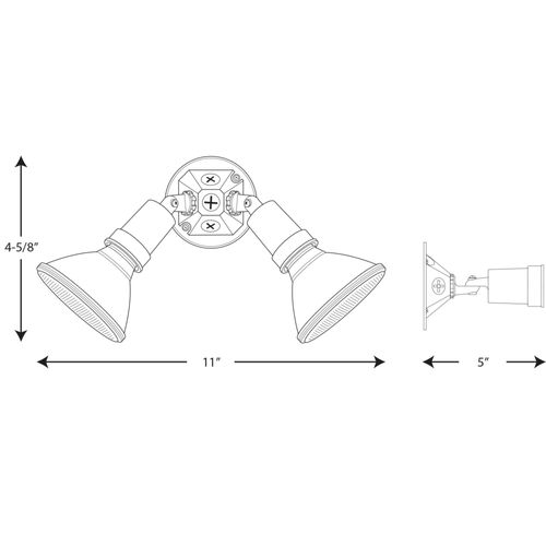 Main product image of 2 Light Adjustable Swivel Flood Light