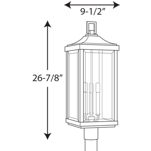 Main product image of Gibbes Street 3 Light Post Lantern