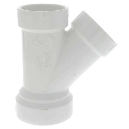 Main product image of 2" x 1-1/2" x 1-1/2" PVC DWV Wye