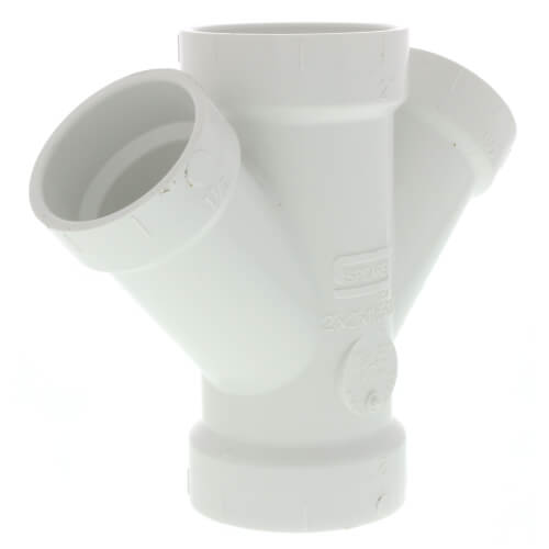 2" x 1-1/2" PVC DWV Double Wye