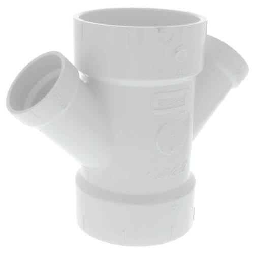 4" x 2" PVC DWV Double Wye