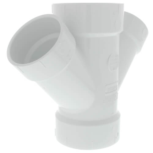 4" x 3" PVC DWV Double Wye